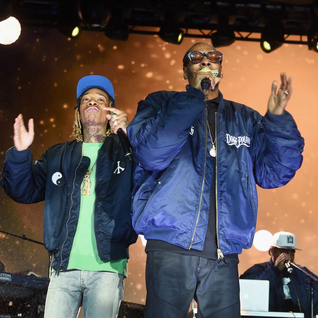 Wiz Khalifa und Snoop Dogg bei einem Konzert in New York im Mai 2016