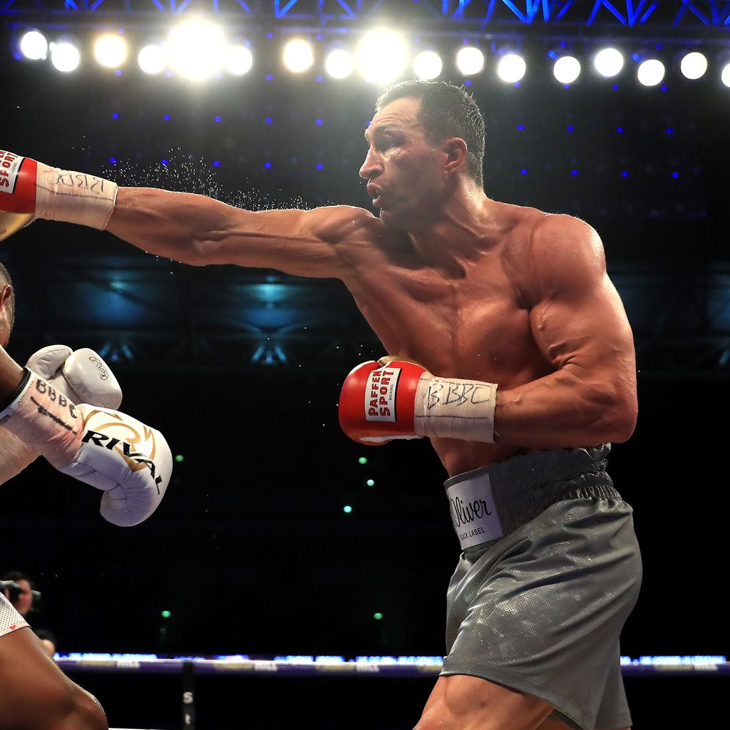 Wladimir Klitschko beim Kampf gegen Anthony Joshua im April 2017