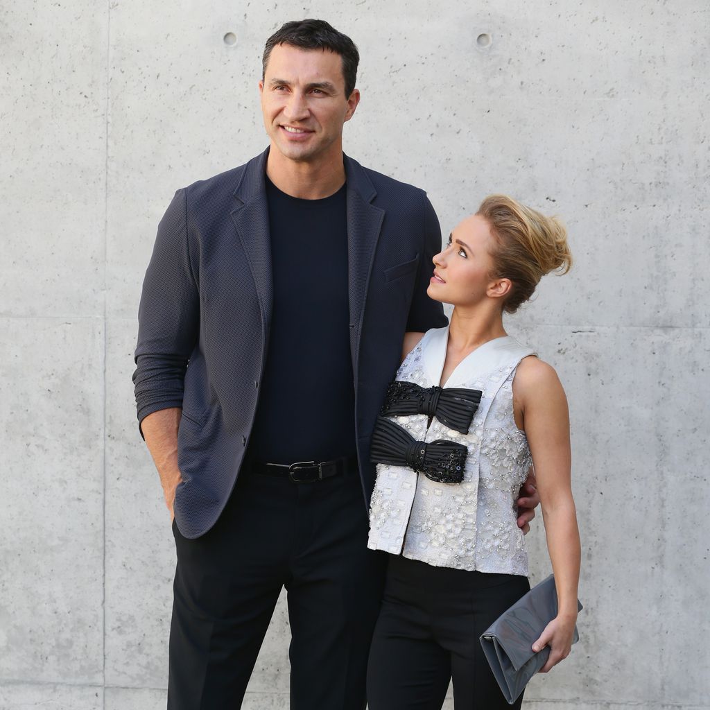 Wladimir Klitschko und Hayden Panettiere auf der Mailänder Fashion Week 2014