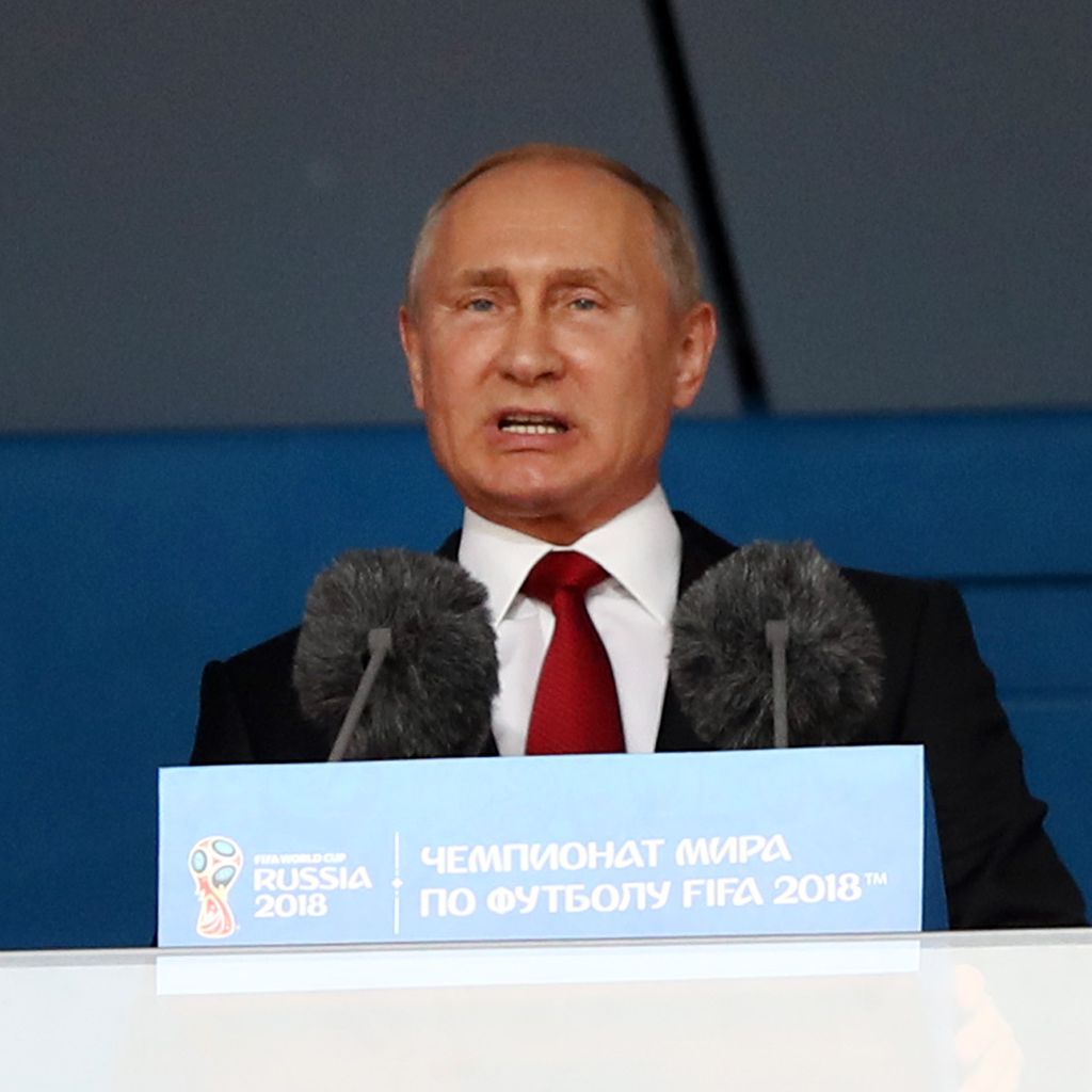 Wladimir Putin bei der Eröffnungsfeier der WM 2018