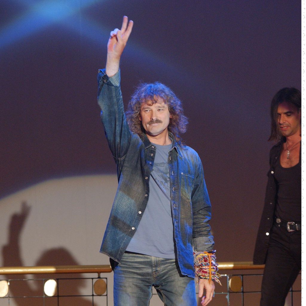 Wolfgang Petry bei der Generalprobe für die "Goldene Stimmgabel" 2002