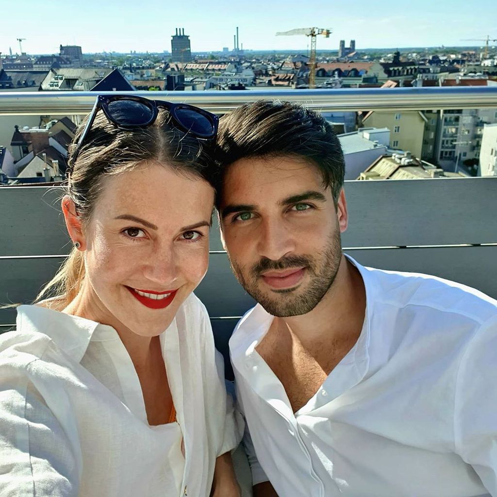 Wolke Hegenbarth mit ihrem Partner Oliver Vaid, August 2020