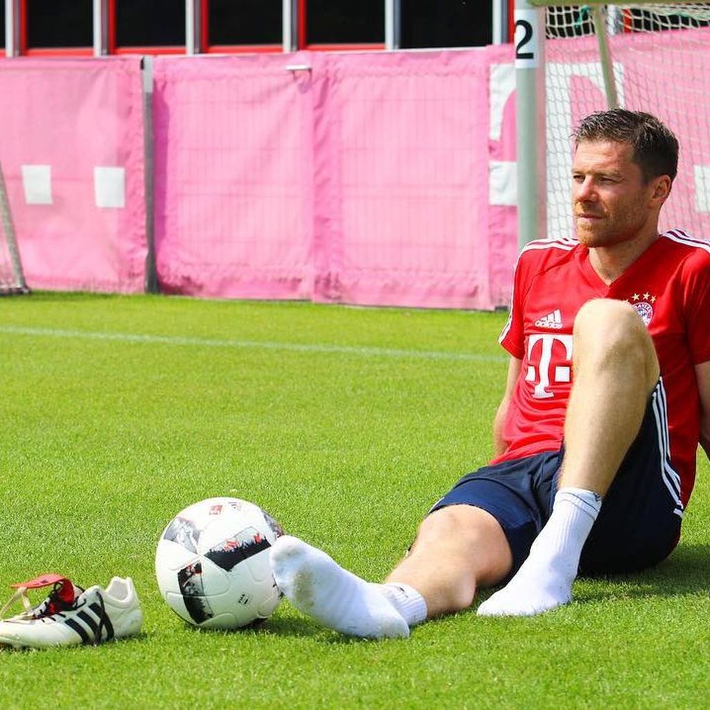 Xabi Alonso als Spieler beim FC Bayern München im Jahr 2017