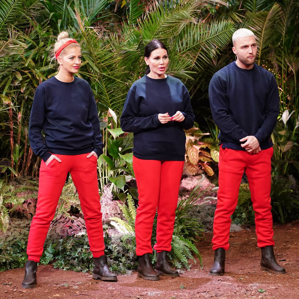 Xenia, Djamila und Filip bei ihrer zweiten Dschungelshow-Prüfung