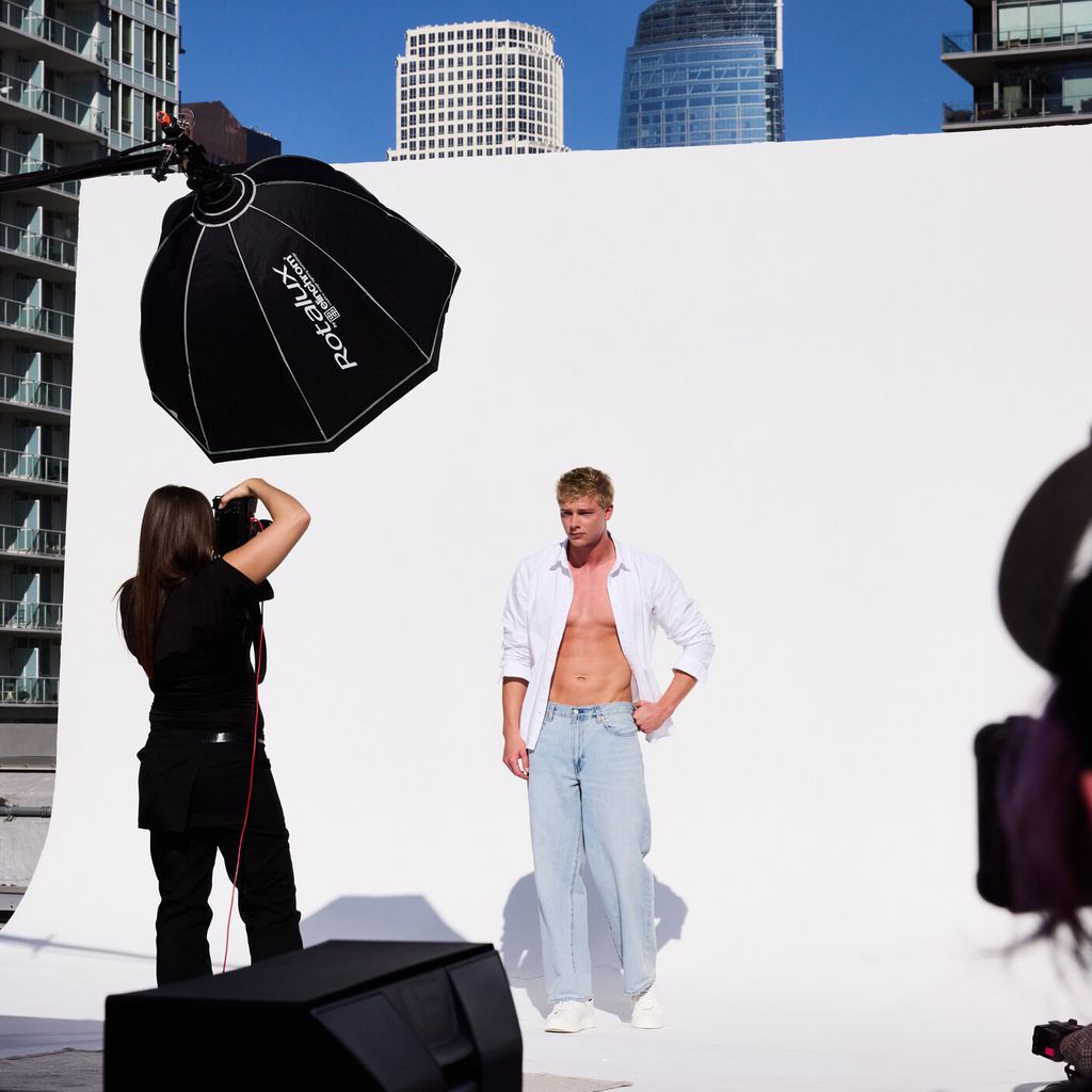 Yanneck beim Sedcard-Shooting, "Germany's Next Topmodel" 2026