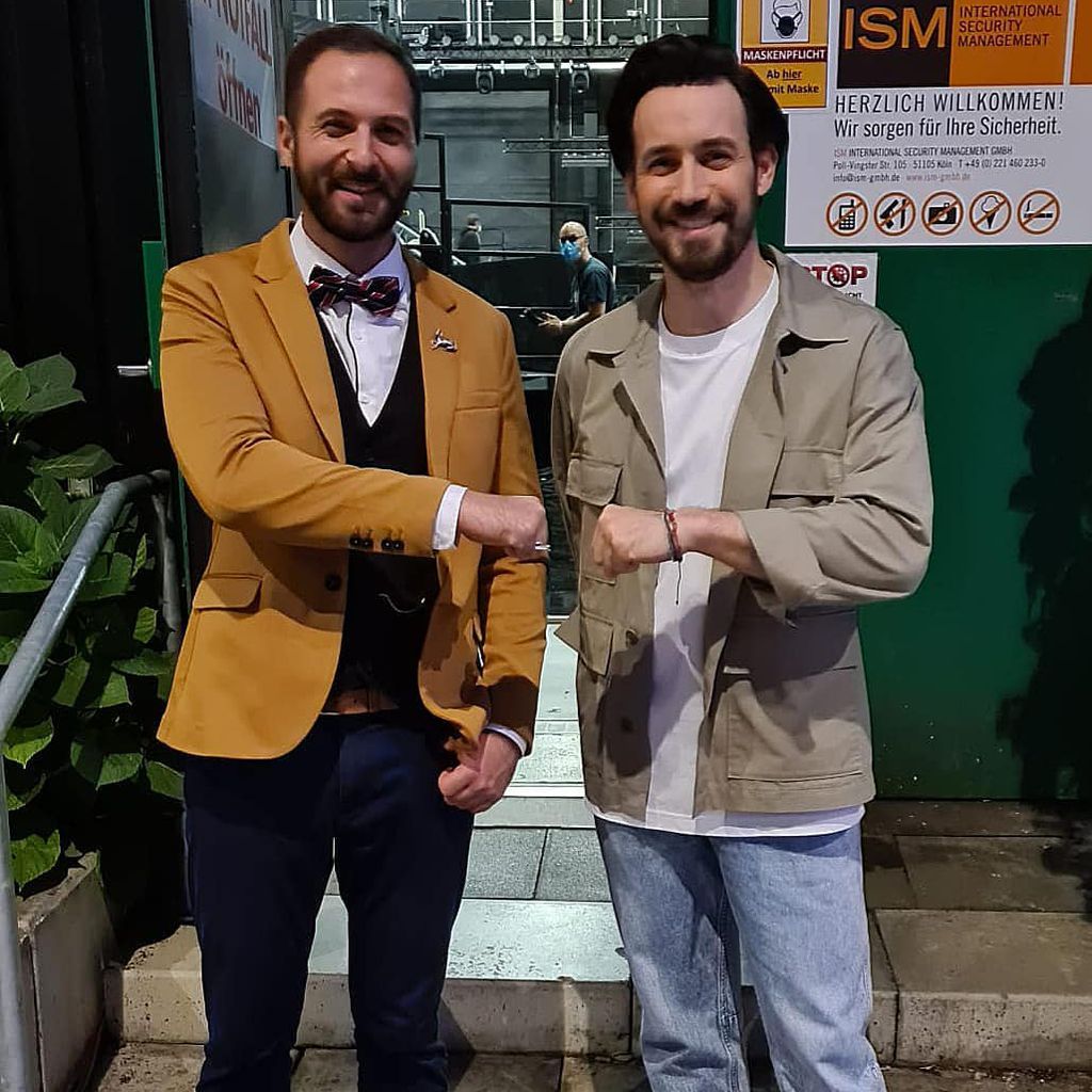 Yannick Simon und Moderator Jan Köppen bei "Take Me Out", 2021