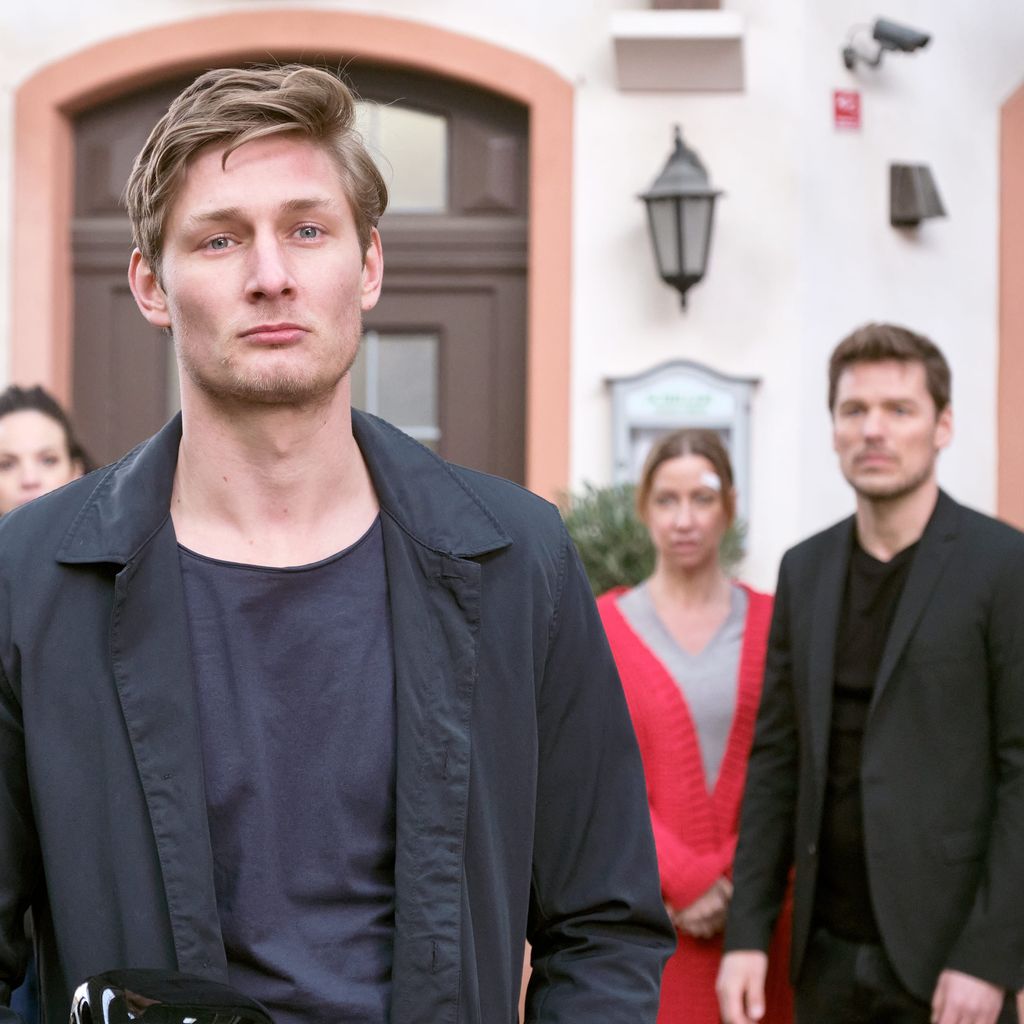 Yannik Meyer und Constantin Lücke (rechts) mit "Unter uns"-Kollegen