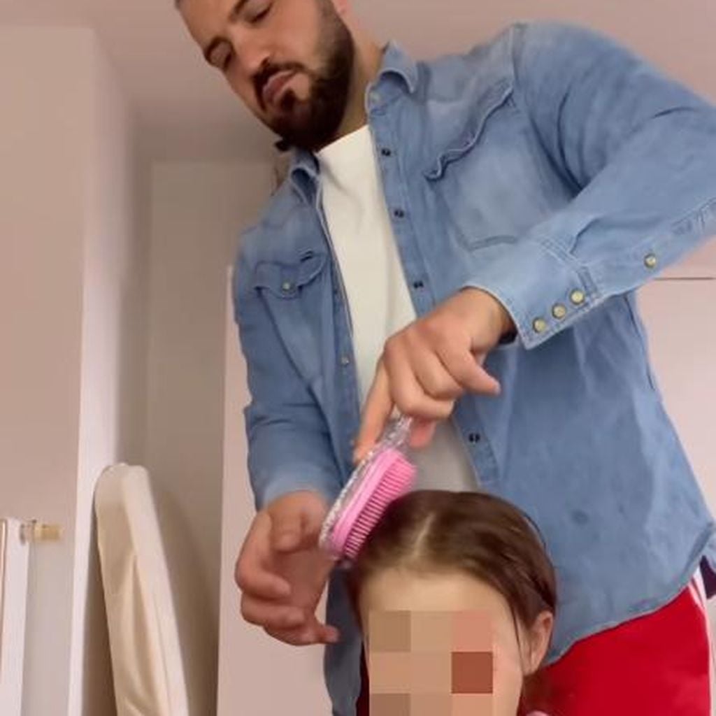 Yasin Cilingir mit seiner Tochter Medina