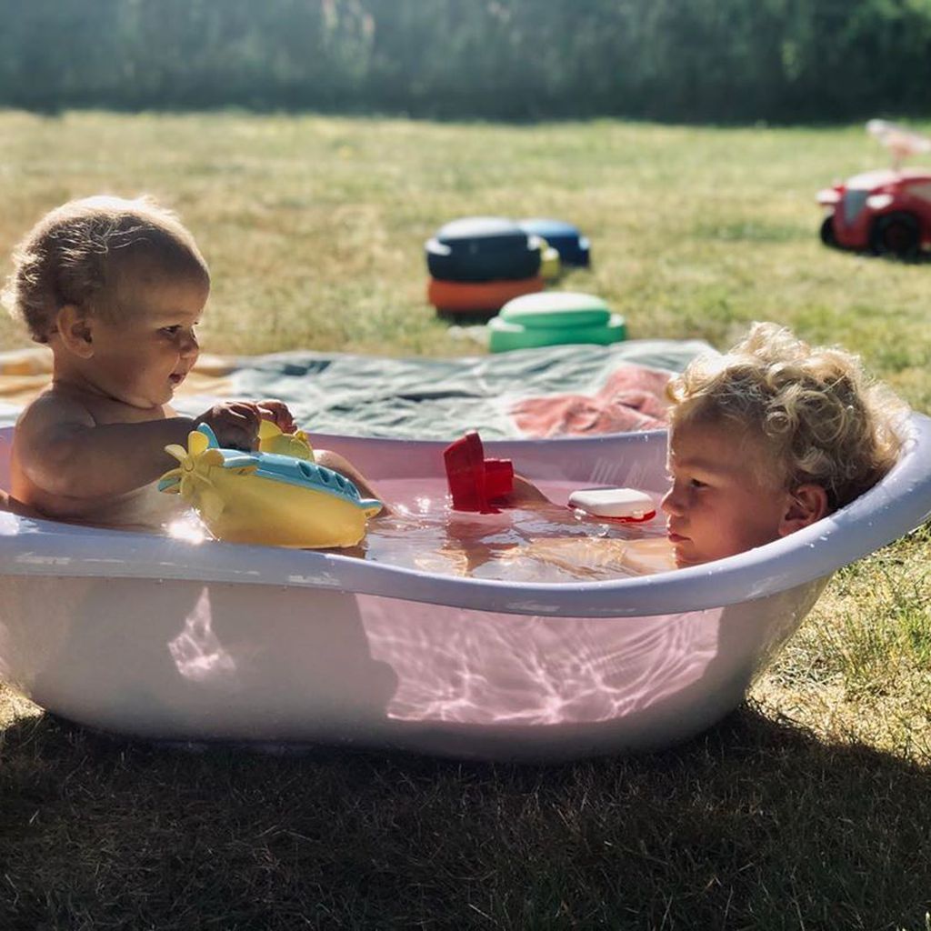 Peer Kusmagk und Janni Hönscheids Kinder: Yoko und Emil-Ocean