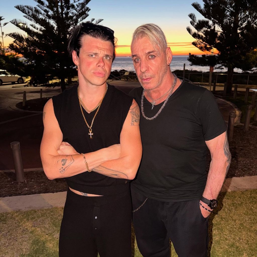 Yungblud und Till Lindemann in Perth, Australien