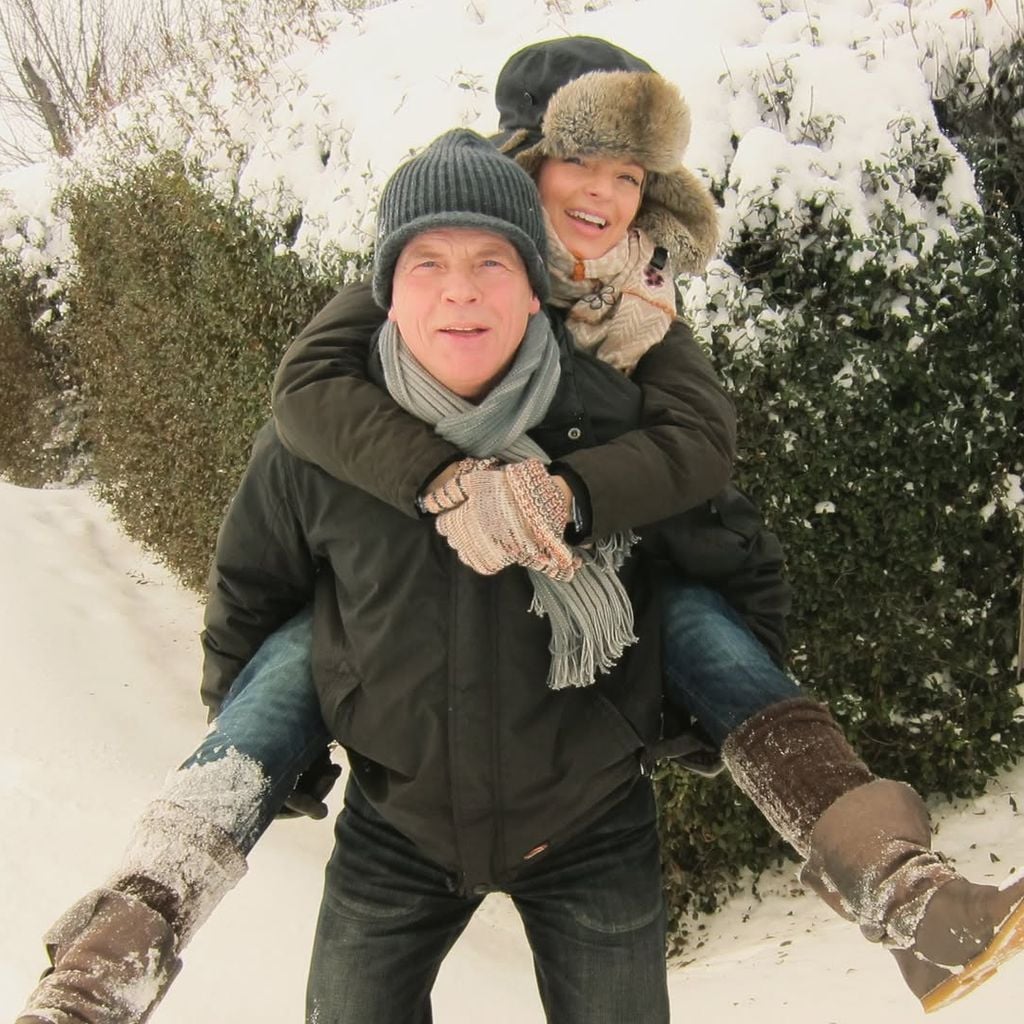 Yvonne Catterfeld mit ihremy Vater Jürgen