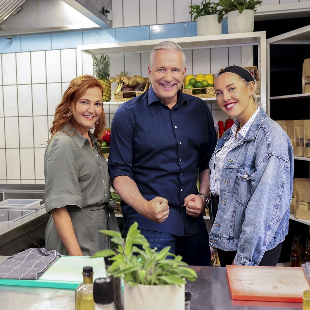 Yvonne Fries, Alexander Herrman und Mona Hiermaier, "The Taste"-Stars