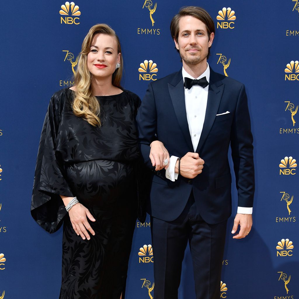 Yvonne Strahovski und Tim Loden bei den Emmy Awards in Los Angeles 2018