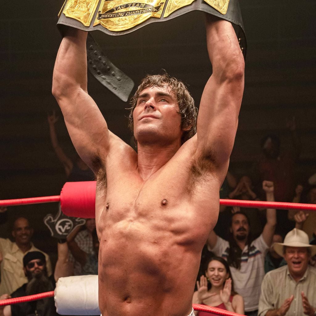 Zac Efron als Wrestler Kevin Von Erich in "The Iron Claw", 2023