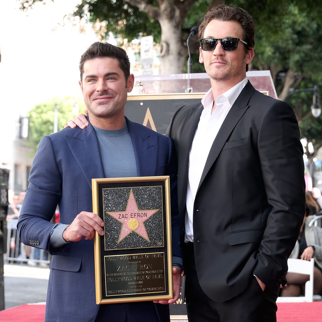 Schauspieler Zac Efron und Miles Teller