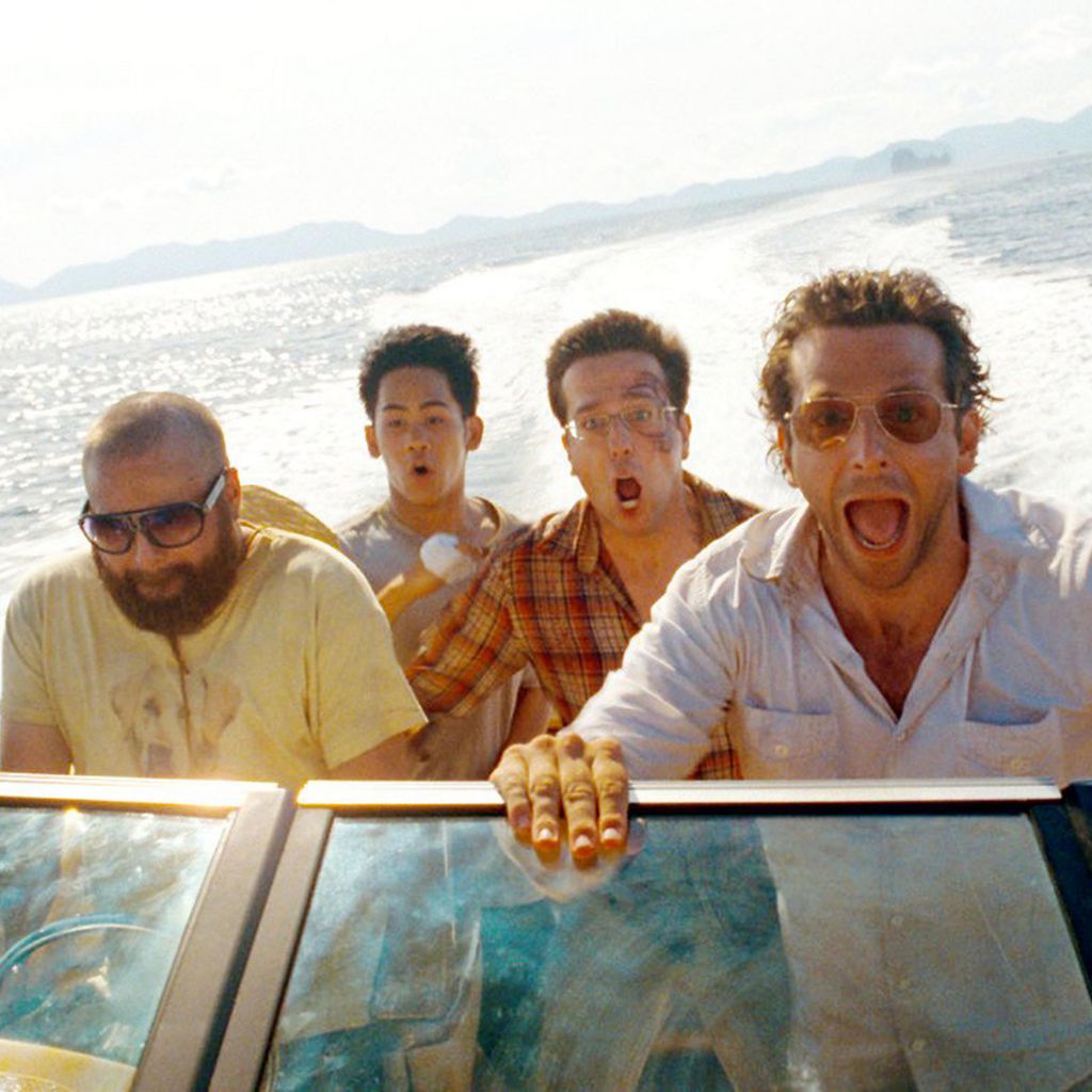 Zach Galifianakis, Mason Lee, Ed Helms und Bradley Cooper in "Hangover 2"
