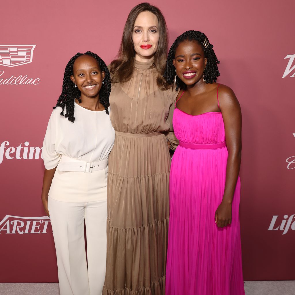 Zahara Jolie-Pitt, Angelina Jolie und Amanda Gorman bei einem Event in Beverly Hills, September 2021