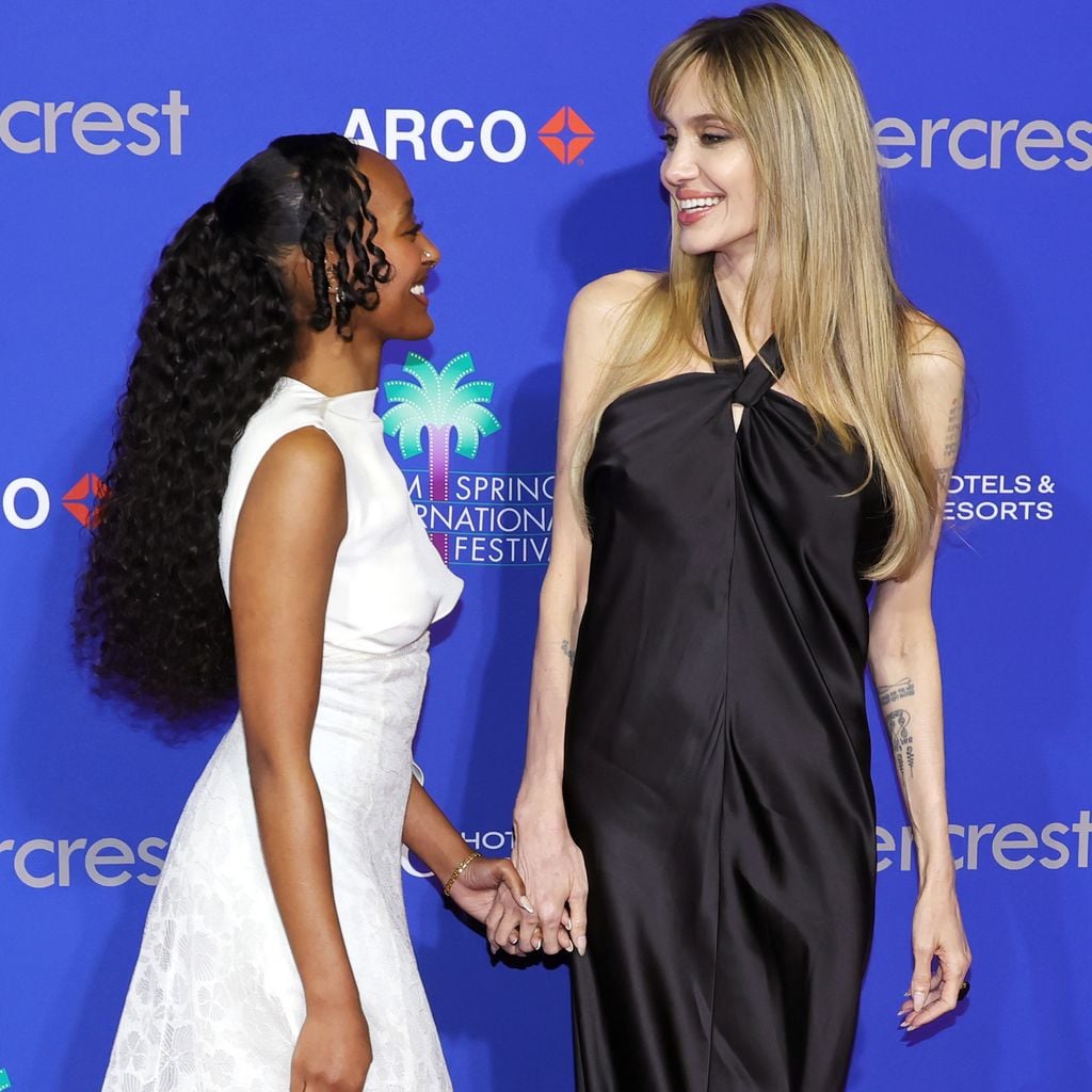 Zahara und Angelina Jolie, Januar 2025