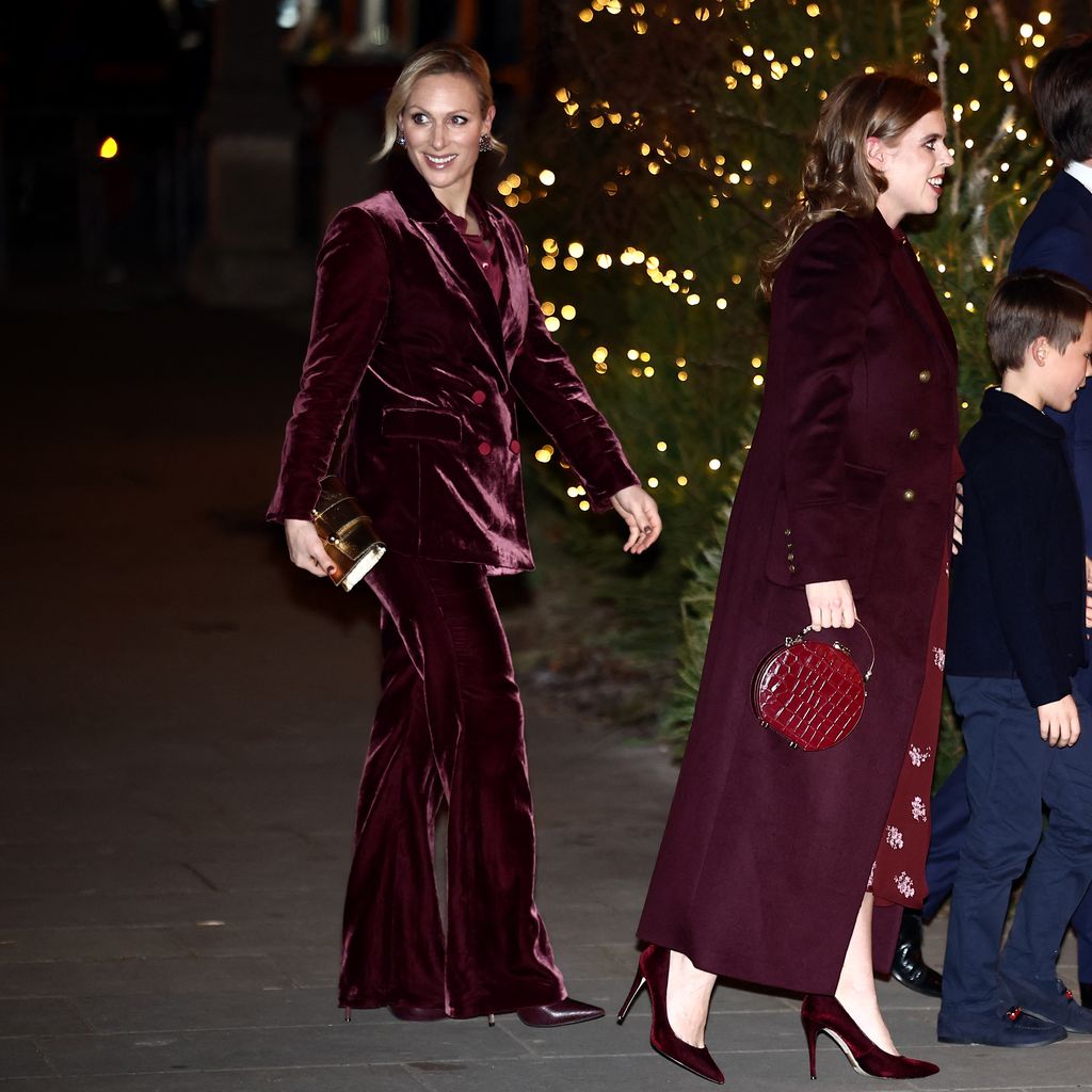 Zara Tindall, Prinzessin Beatrice und deren Familie, Weihnachtsgottesdienst 2024