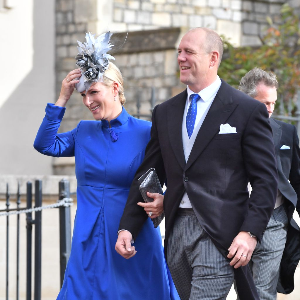 Zara und Mike Tindall bei der Hochzeit von Prinzessin Eugenie und Jack Brooksbank, 2018