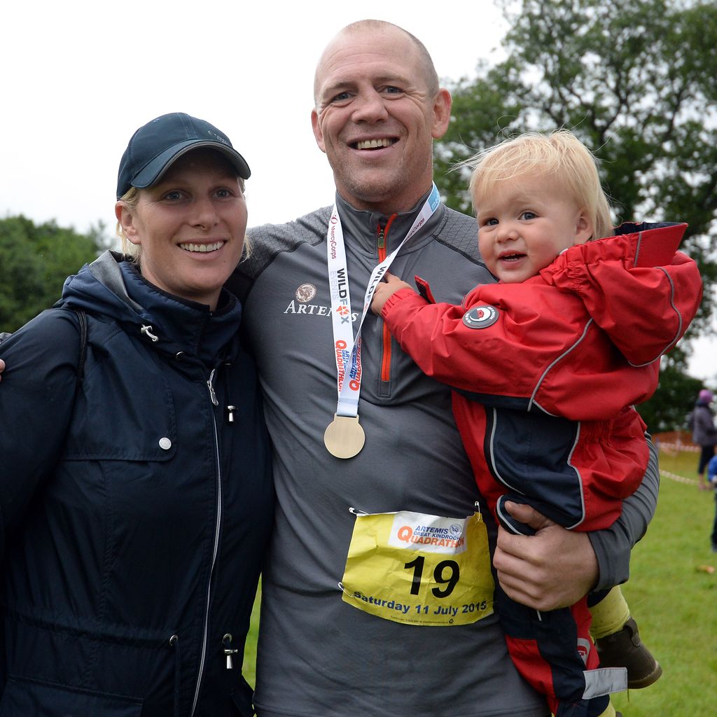 Zara und Mike Tindall mit Tochter Mia, 2015