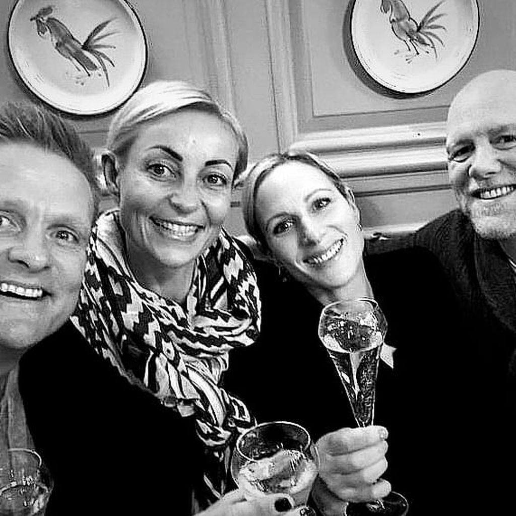 Zara und Mike Tindall (r.) mit ihren Freunden Ian und Kate Balshaw