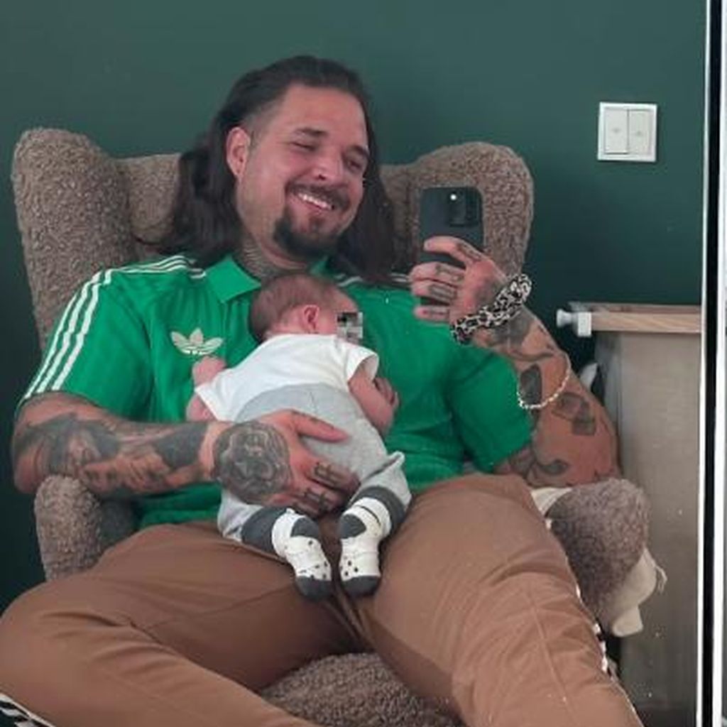 Zico Banach mit seinem Sohn Pepe