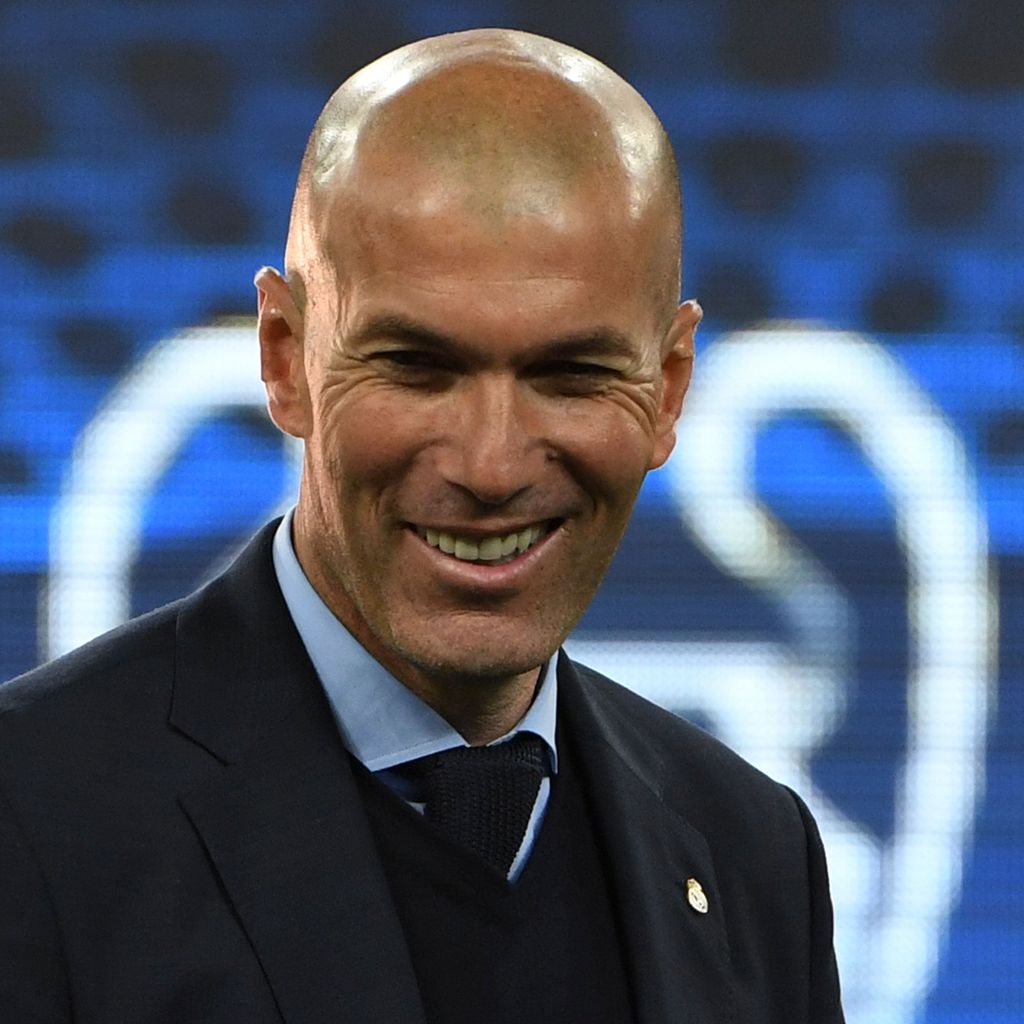 Ex-Fußball-Star Zinedine Zidane, Mai 2018