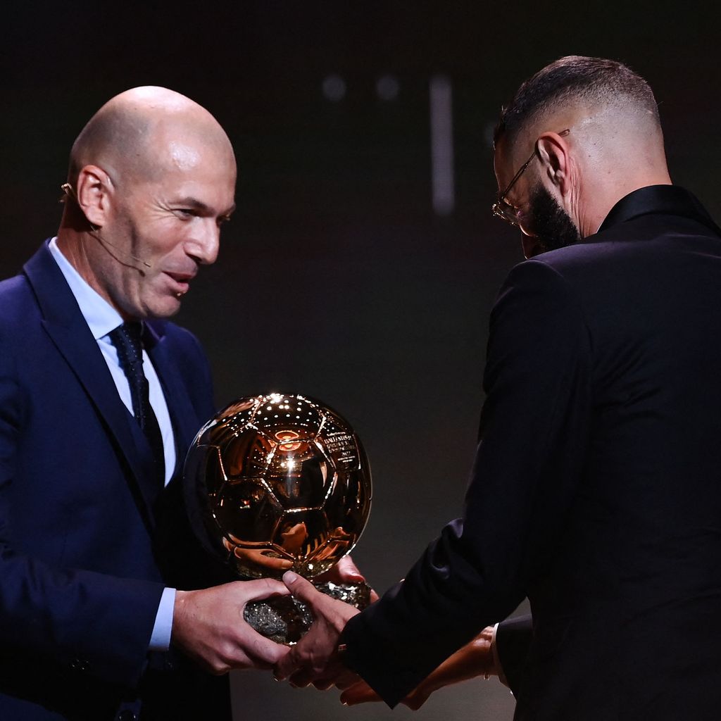 Zinedine Zidane und Karim Benzema im Oktober 2022
