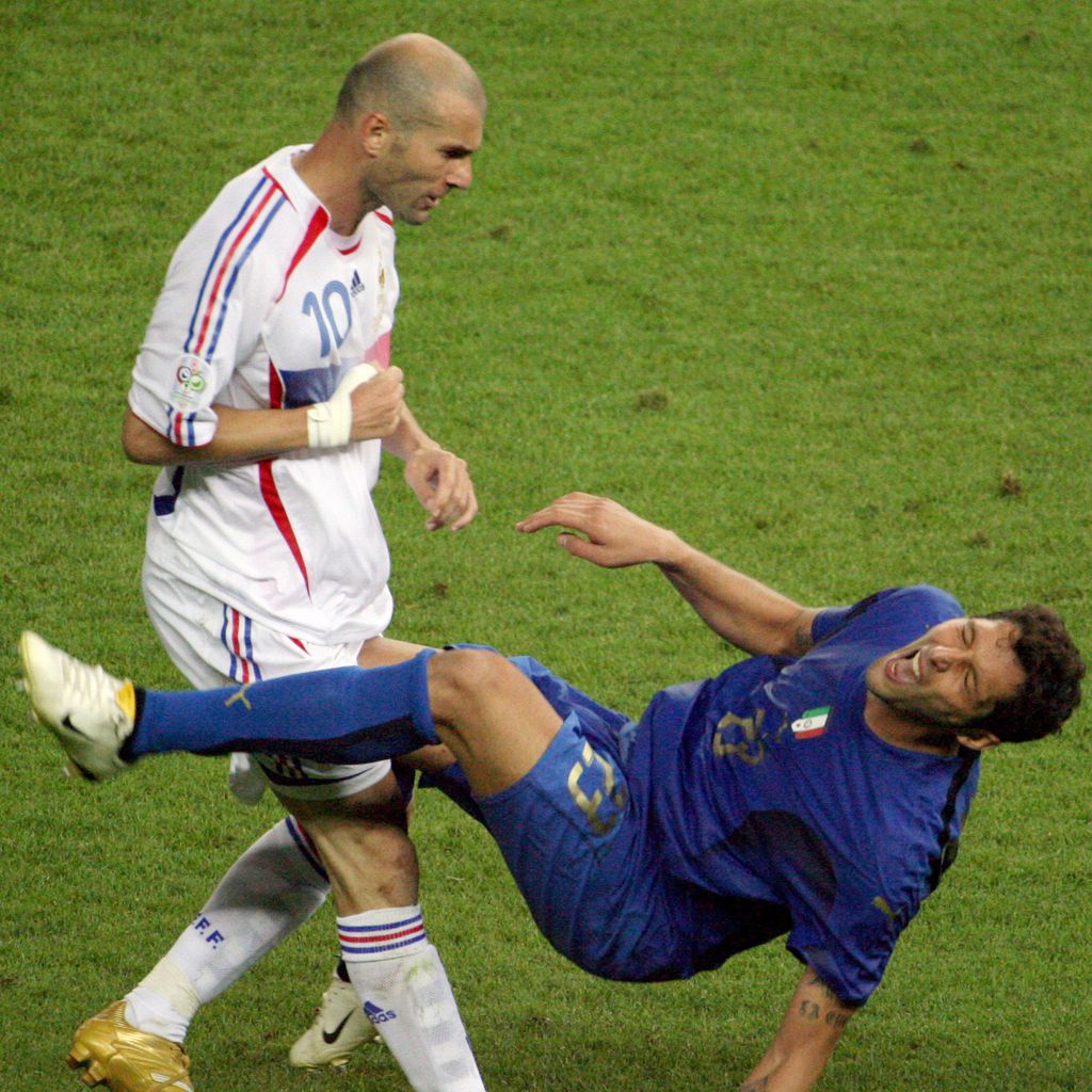 Zinedine Zidane und Marco Materazzi, WM 2006