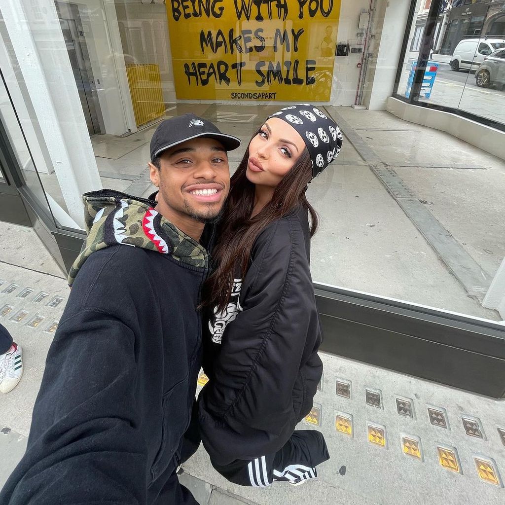 Zion Foster und Jesy Nelson im Urlaub