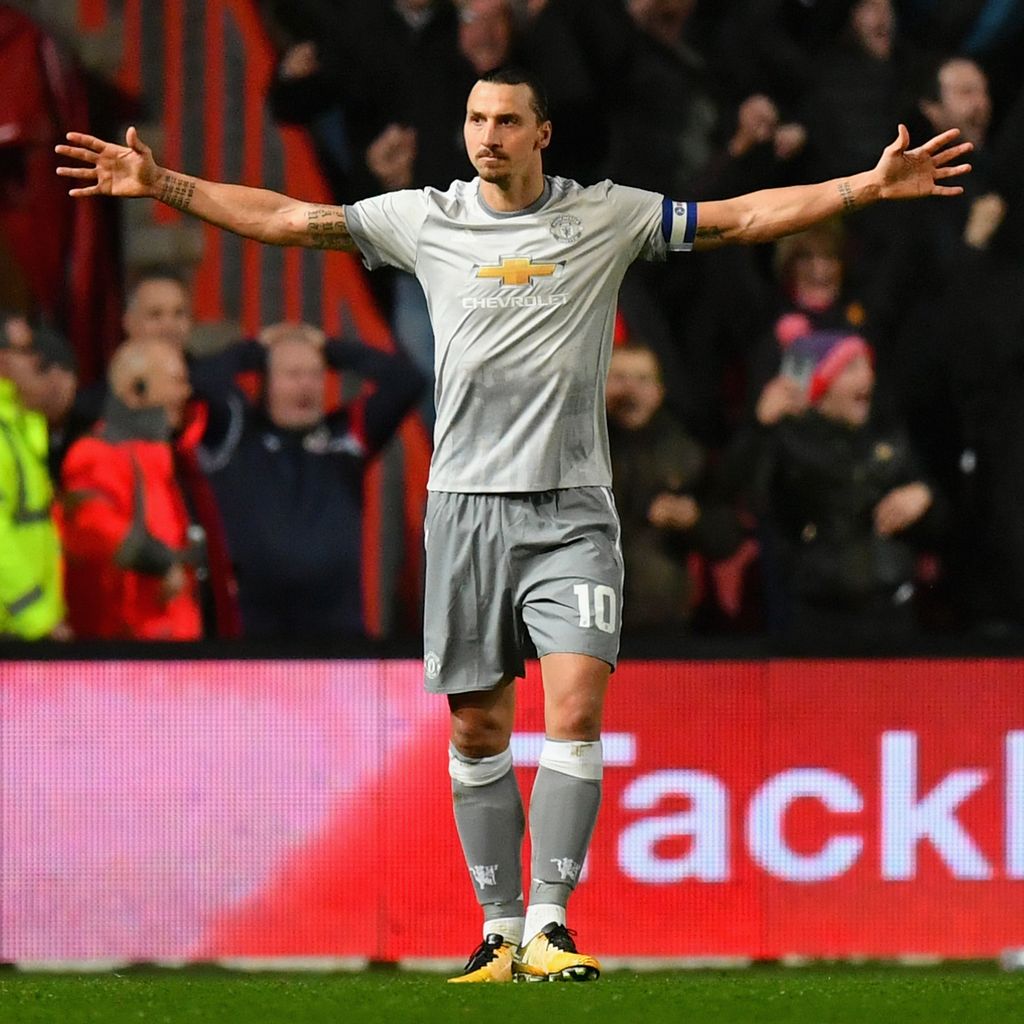 Zlatan Ibrahimovic im Dress von Manchester United