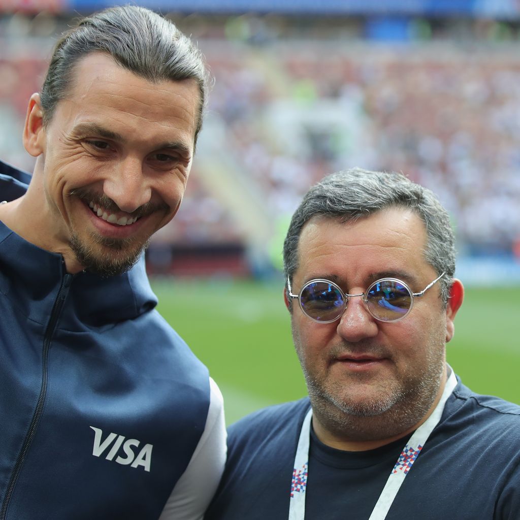 Zlatan Ibrahimović und Mino Raiola, Juni 2018