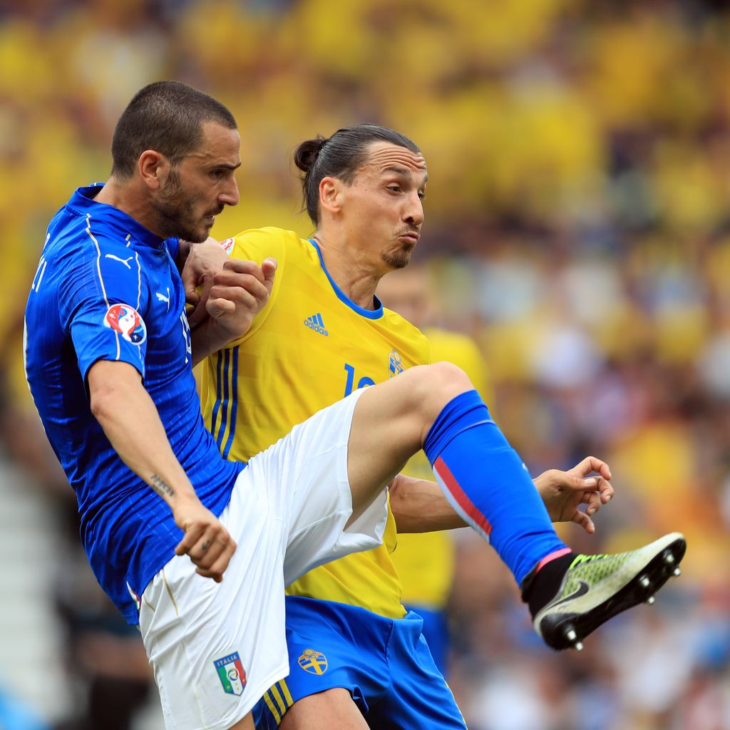 Zlatan Ibrahimovich und Leonardo Bonucci bei der EM 2016