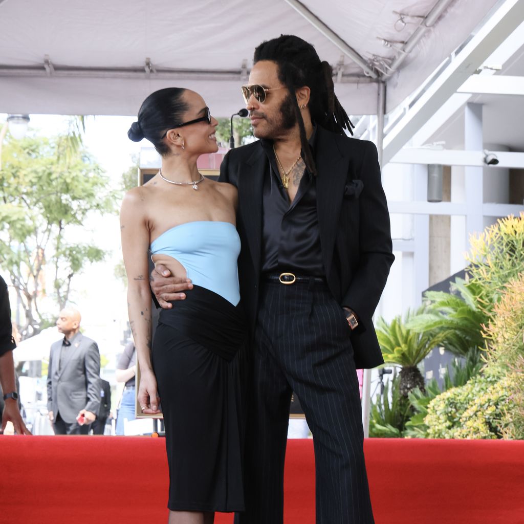 Zoë Kravitz und Lenny Kravitz bei der "Walk of Fame"-Verleihung