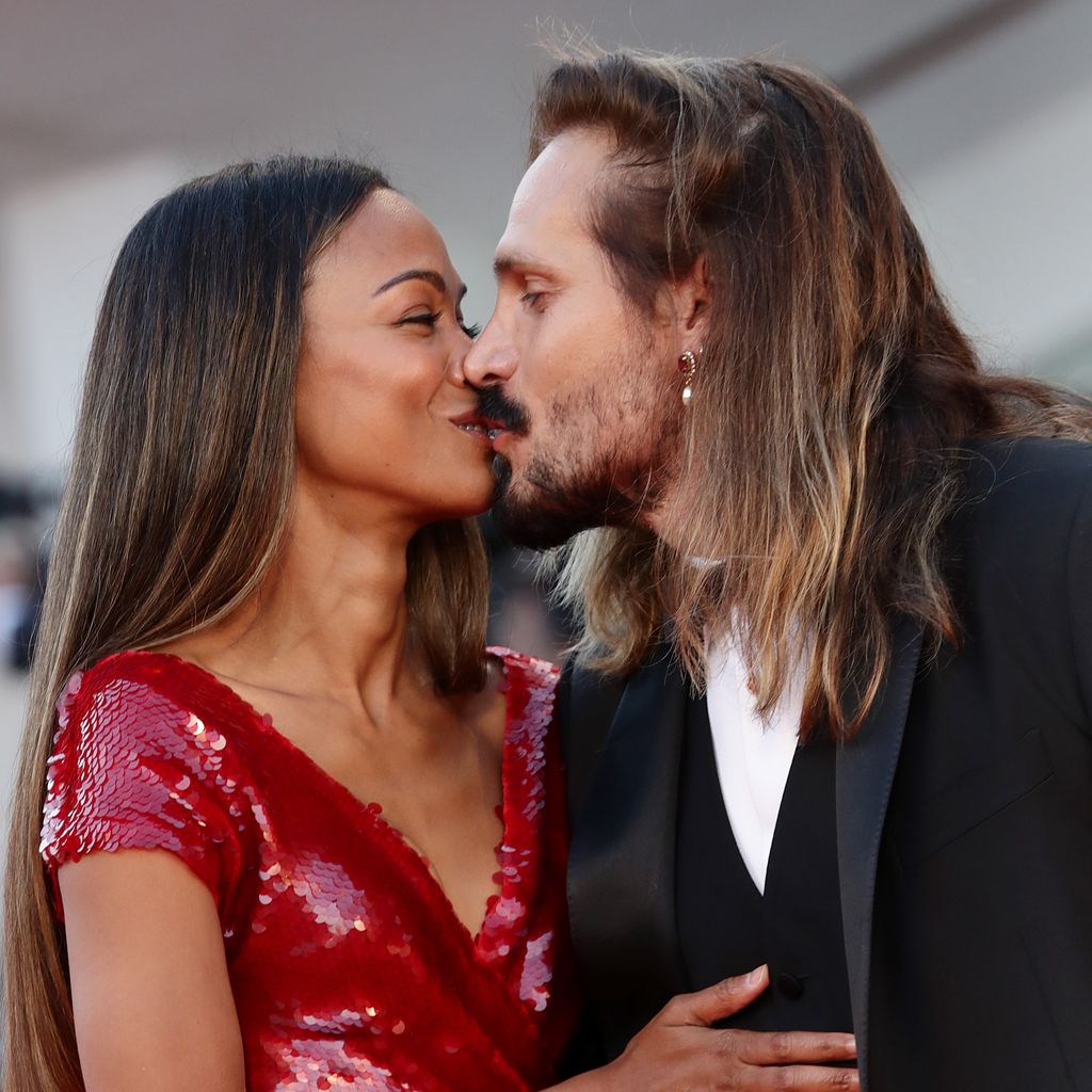 Zoe Saldana und Marco Perego, Italien 2021