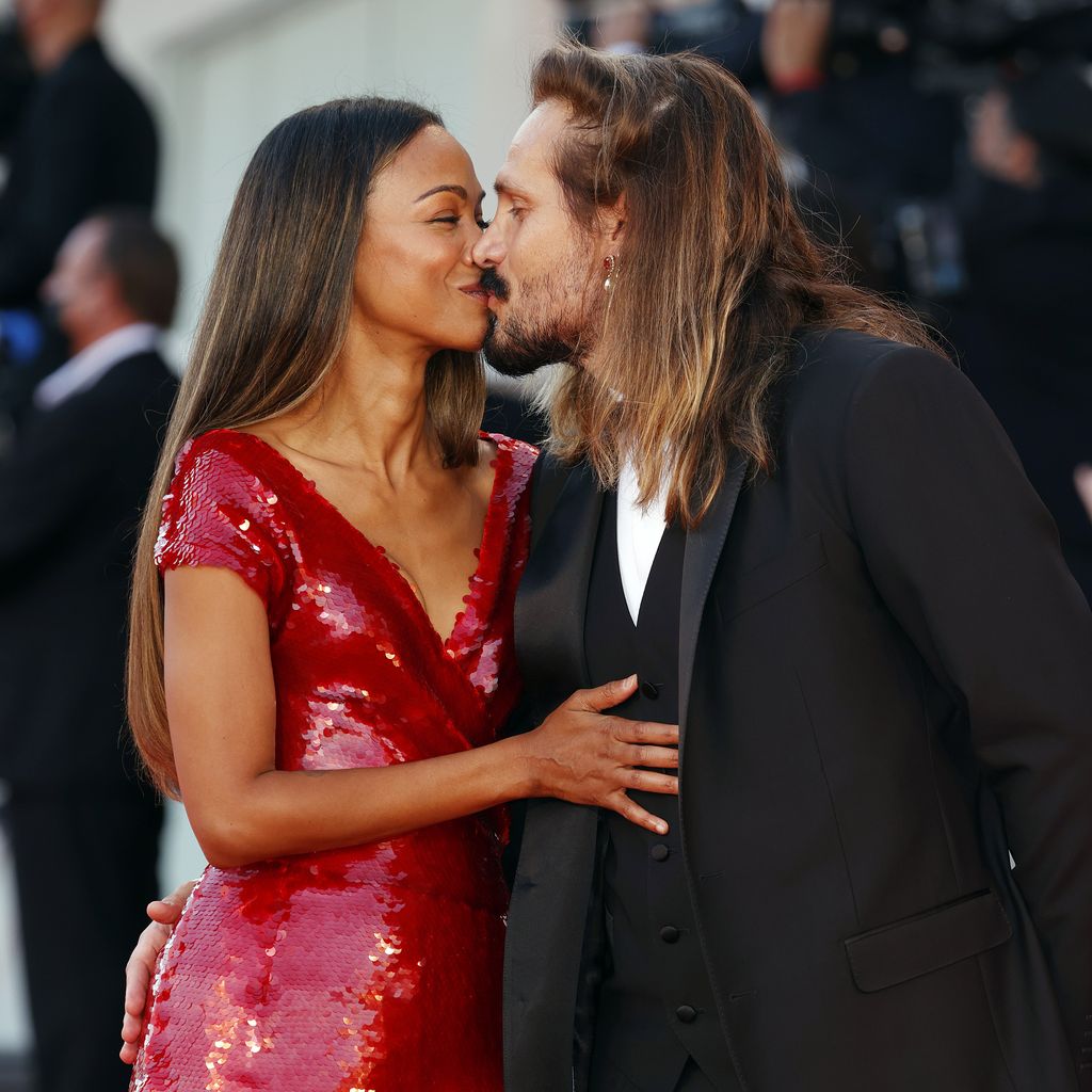 Zoe Saldana und Marco Perego im September 2021