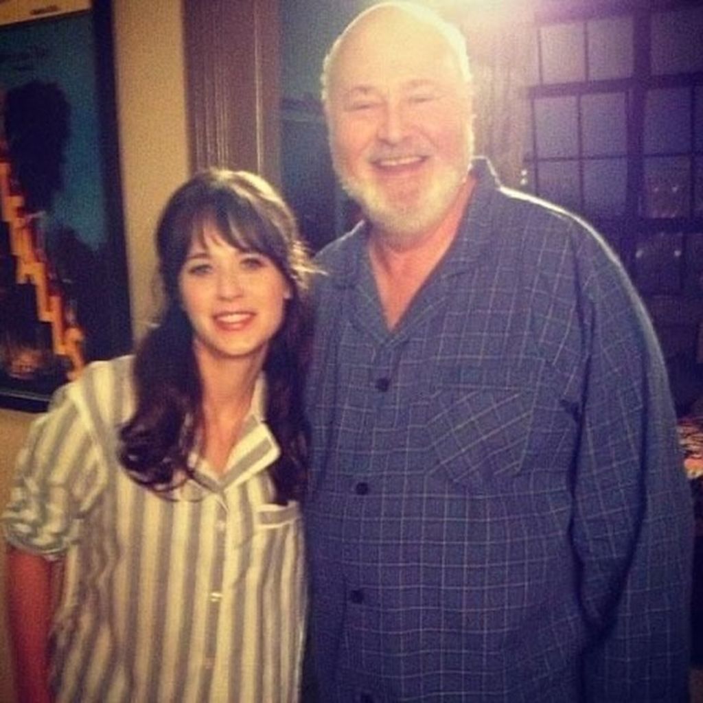 Zooey Deschanel und Rob Reiner am "New Girl"-Set