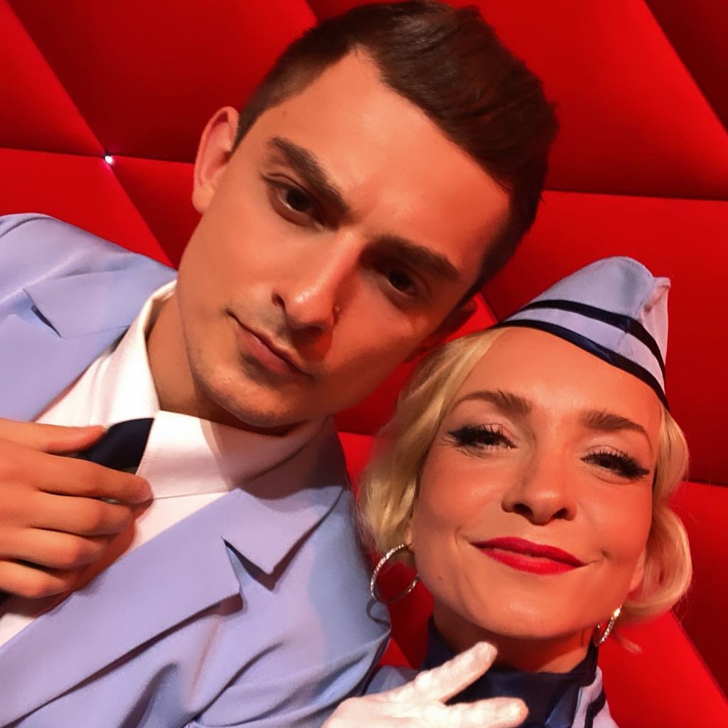 Zsolt Sándor Cseke und Janin Ullmann im April 2022