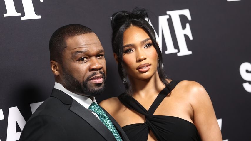 50 Cent mit Jamira Haines, Januar 2023