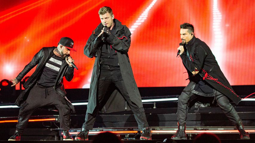 A.J. McLean, Nick Carter und Kevin Richardson beim Konzert 2019 in Milwaukee