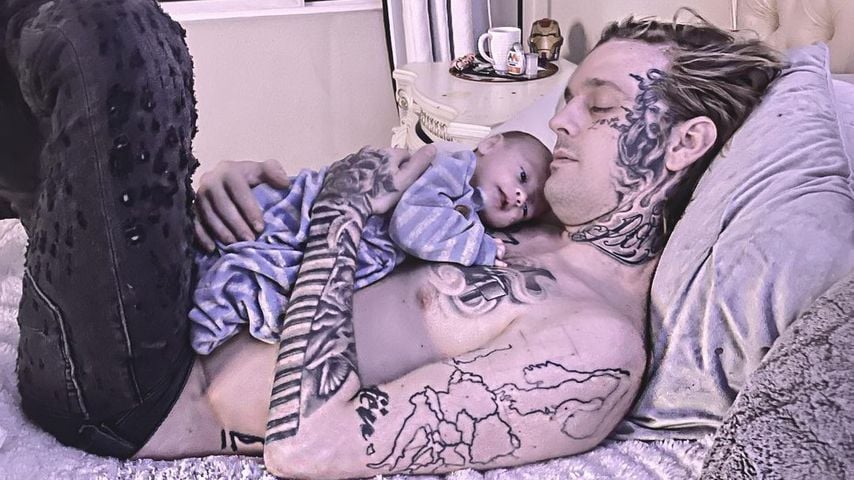 Aaron Carter und sein Sohn Prince Lyric