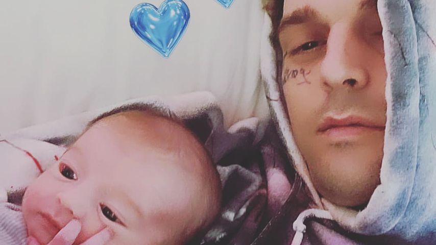 Aaron Carter mit seinem Sohn, Dezember 2021