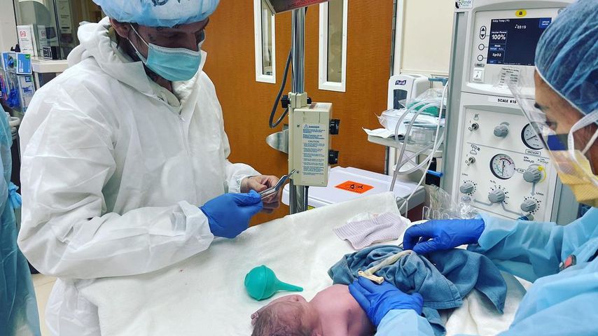 Aaron Carter mit seinem Sohn