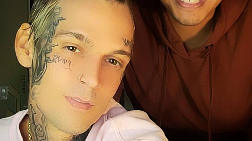 Aaron Carter mit seinem Stylisten Oktober 2020
