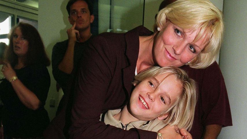 Aaron Carter als Kind mit seiner Mutter Jane