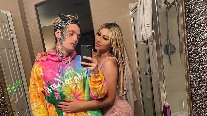 Aaron Carter und Partnerin Melanie Martin