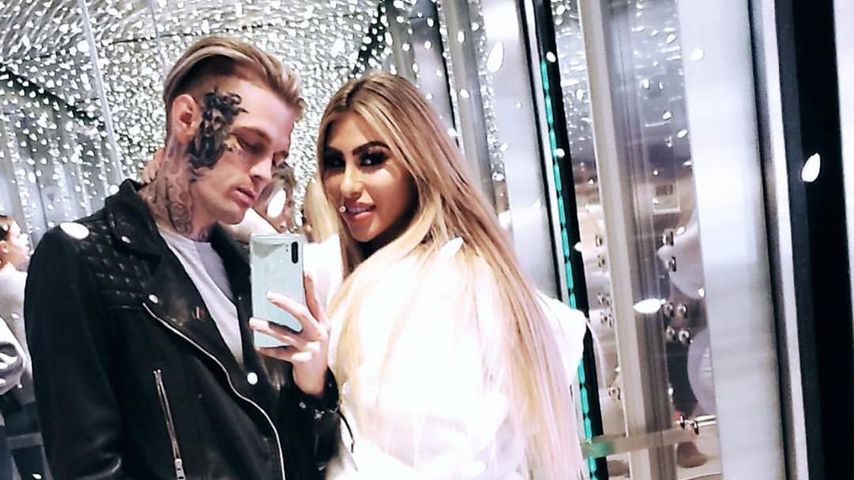 Aaron Carter und seine Freundin Melanie Martin