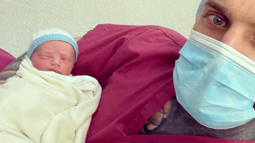 Aaron Chalmers mit seinem Sohn Maddox