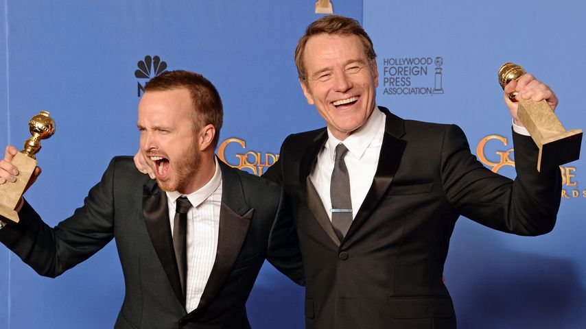 Aaron Paul und Bryan Cranston bei den Golden Globe Awards 2014